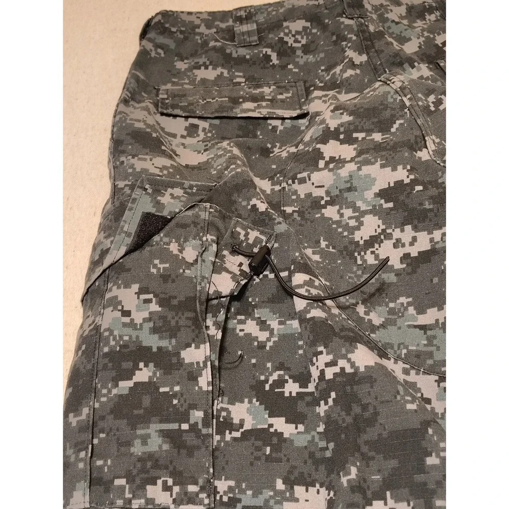 Tru-Spec Digital Camo Tactical Cargo Pants Mens Medium Regular Grey Black Camo